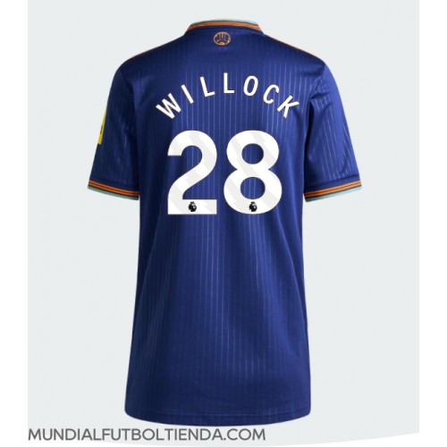 Camiseta Newcastle United Joe Willock #28 Tercera Equipación Replica 2025-26 para mujer mangas cortas